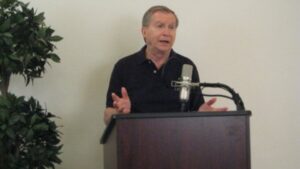John Burr Giving Speech