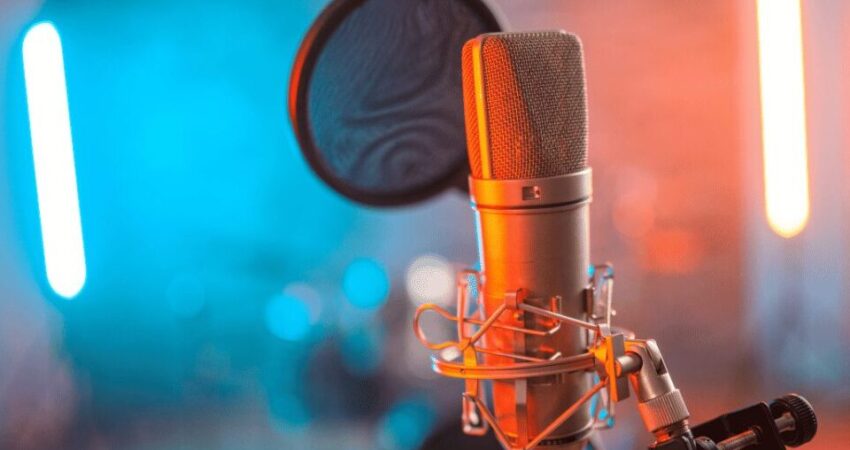 Voice over acting recording studio
