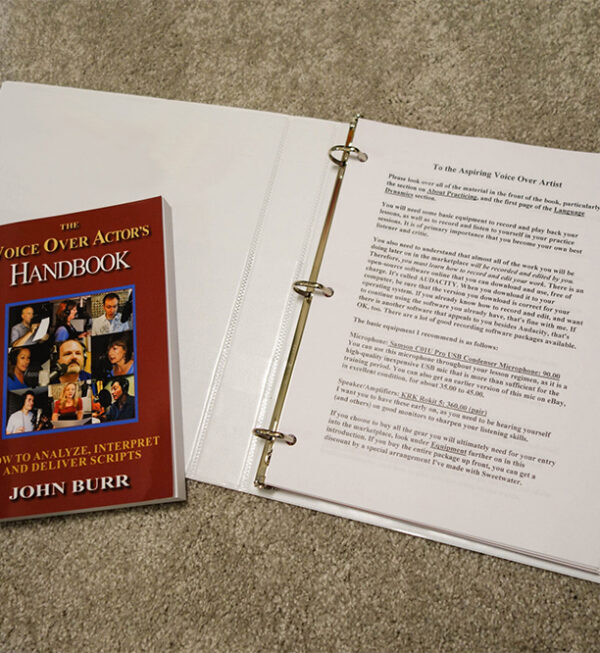 The Voice Over Actor’s Handbook & Teaching Materials